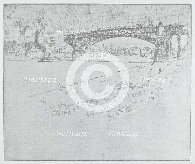 The Eads Bridge, St. Louis [top], 1919 or after. Creator: Joseph Pennell.
