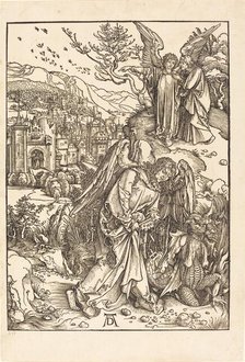 The Angel with the Key to the Bottomless Pit, 1498. Creator: Albrecht Durer.