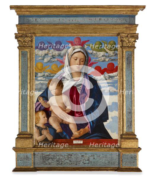 Madonna and Child with St John the Baptist, about 1490-1500. Creator: Giovanni Bellini.