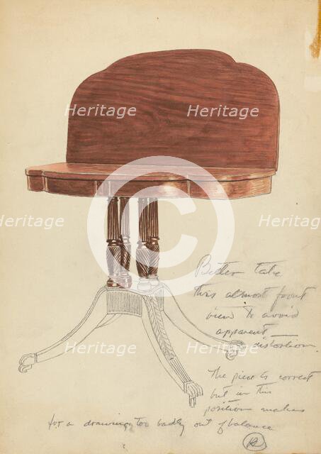 Table, 1935/1942. Creator: Unknown.