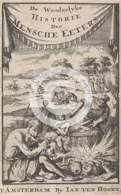 The wonderful history of human eaters by A. Magyrus, 1696. Creator: Luyken, Jan (Johannes) (1649-1712).