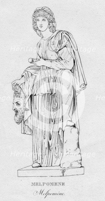'Melpomene (Melpoméne)', c1850. Artist: Unknown.