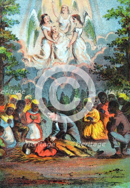 Death of Uncle Tom, c1870. Creator: Unknown.