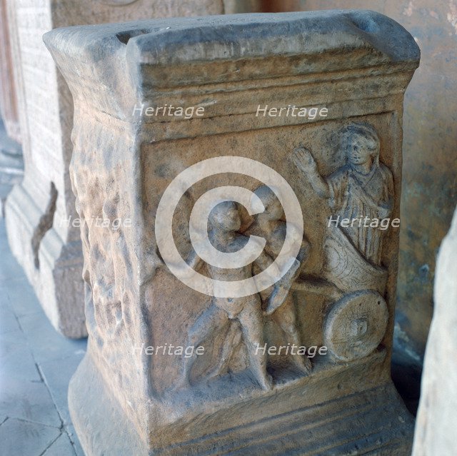 Roman marble carving. Artist: Unknown