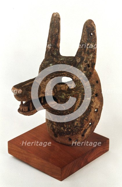 Head of Anubis, 13th-12th century BC. Artist: Unknown