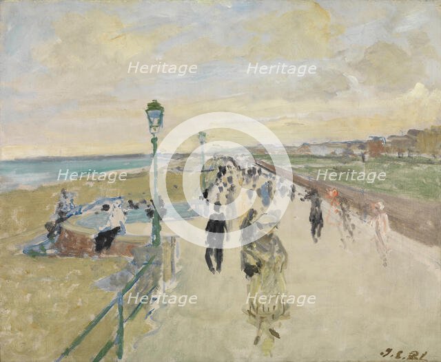 Sea Wall, c1880-1940. Creator: Jacques Emile Blanche.