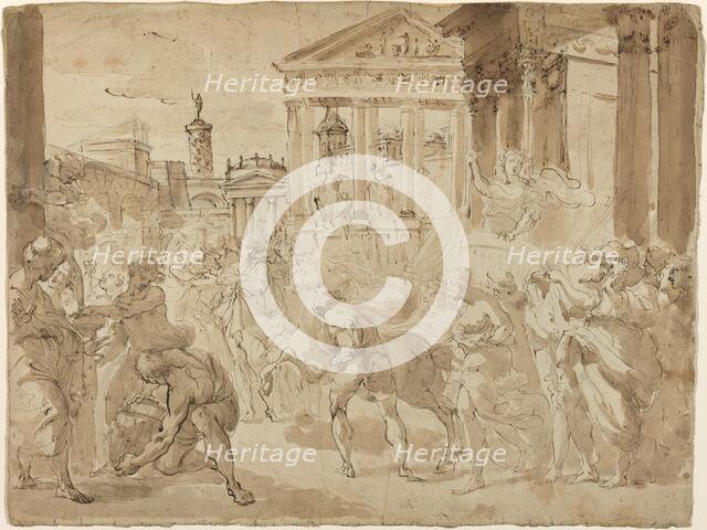 A Triumphal Procession in Ancient Rome, c. 1780. Creator: Gaetano Gandolfi.