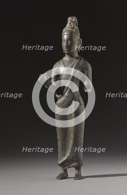 The Bodhisattva Avalokiteshvara (image 2 of 5), 8th-9th century. Creator: Unknown.