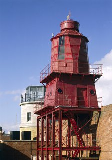 The 1865 and 1911 lighthouses, Hurst Castle, Hampshire, 1994. Artist: Unknown