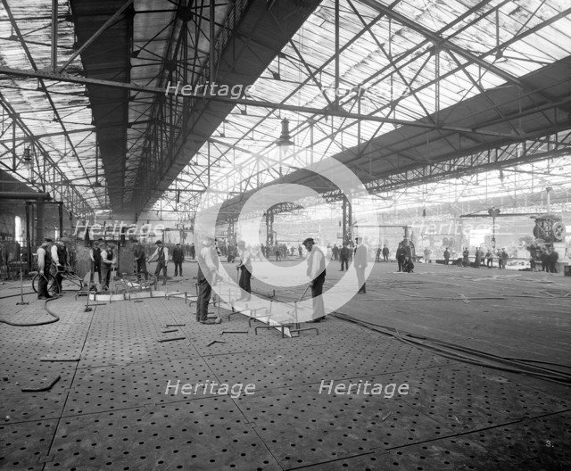 Cammell Laird shipyard, Birkenhead, Merseyside, 1913. Artist: H Bedford Lemere.