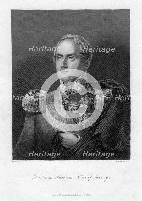 Frederick Augustus I, King of Saxony, 19th century.Artist: AH Payne