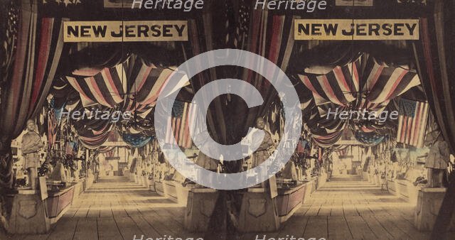 The Great Sanity Fair, Philadelphia, 1864. New Jersey exhibit, 1864. Creator: James Cremer.