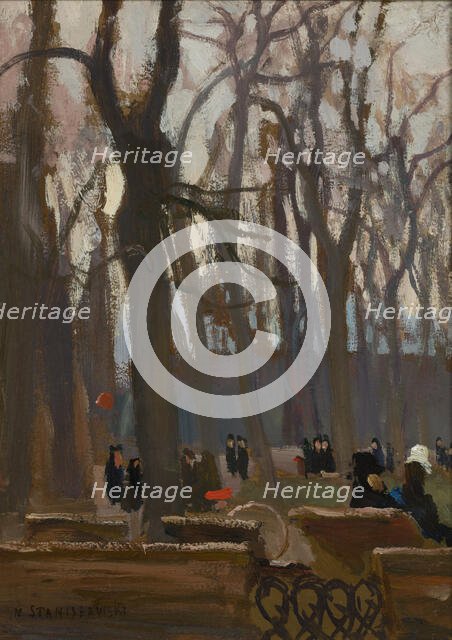 Fragment of the Planty Park, c1905. Creator: Jan Stanislawski.