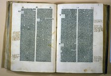 Pages of the work 'Superprimo sententiarum opus' by Pedro Lombardo, 1492. Creator: Pedro Lombardo (1096-1160).