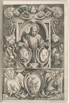 Frontispiece with Portrait of Saint Francis, 1612. Creator: Jacopo Ligozzi.