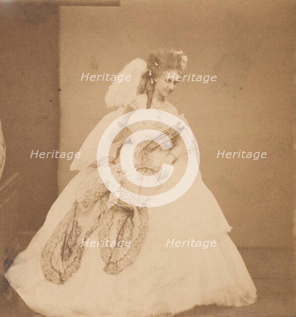 Le noeud de dentelle. "Ritrosetta", 1860s. Creator: Pierre-Louis Pierson.