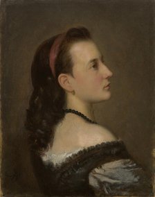 Portrait of a Young Lady, c1870. Creator: Aleksander Kotsis.