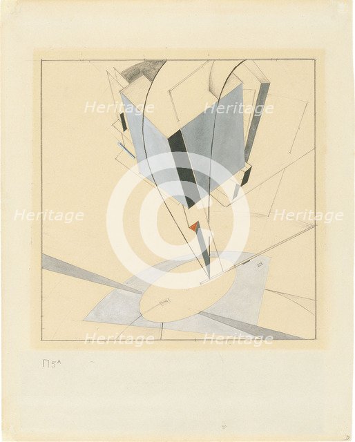 Proun 5. Artist: Lissitzky, El (1890-1941)