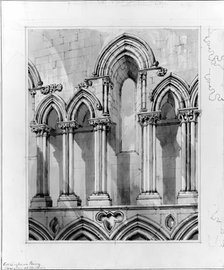 Coldingham Priory - East End, 1848-1852. Creator: Robert William Billings.