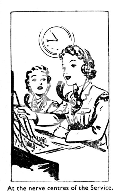'At the nerve centres of the Service', 1940. Artist: Unknown.