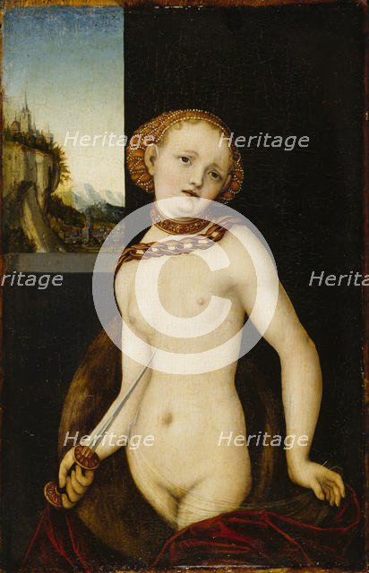 Lucretia, 1530. Creator: Cranach, Lucas, the Elder (1472-1553).