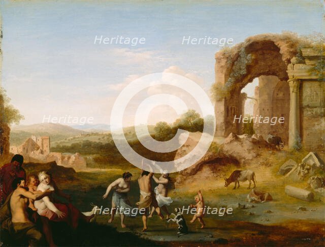 Figures Dancing near a Ruin, c1624. Creator: Cornelis van Poelenburgh.