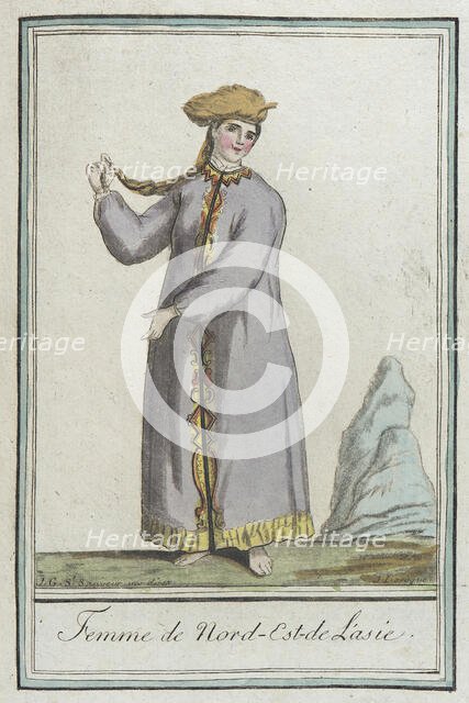 Costumes de Différents Pays, 'Femme de Nord-Est-de l'Asie', c1797. Creators: Jacques Grasset de Saint-Sauveur, LF Labrousse.