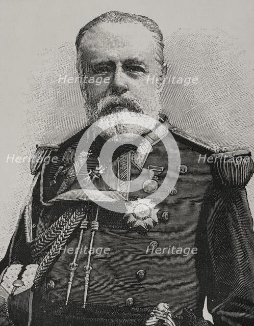 Pascual Cervera y Topete (1839-1909), Spanish admiral, 1898. Creator: Unknown.