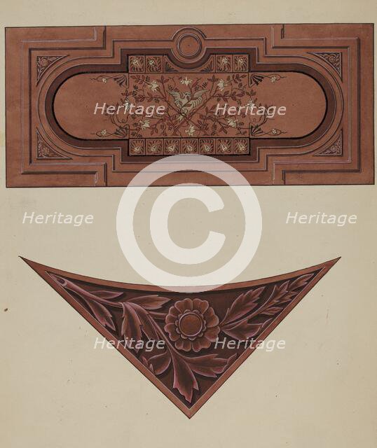 Inlaid Wood Panel, c. 1936. Creator: William A. Kropp.