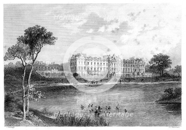 Buckingham Palace, London, 1899.Artist: Edward Paxman Brandard