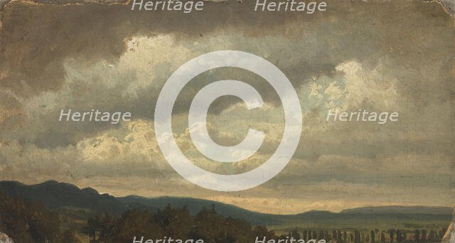 Cloudy Sky, exercise, 1855. Creator: Werner Holmberg.