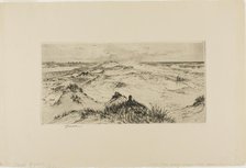 Looking Over the Sand Dunes - Easthampton, 1880. Creator: Thomas Moran.