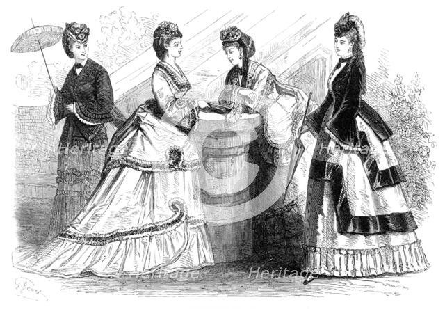 Paris fashions for June, 1870. Creator: Unknown.