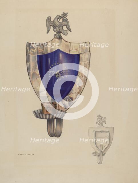 Sconce, c. 1938. Creator: Alfred Koehn.