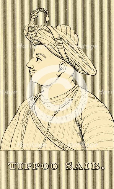 'Tippoo Saib', (1750-1799), 1830. Creator: Unknown.
