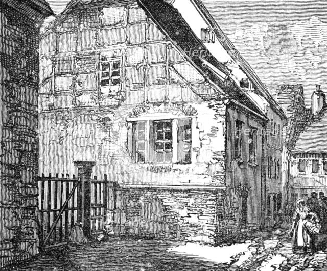The Luther Celebration in Germany: Luther's father's house at Mansfeld, 1883. Creator: Unknown.
