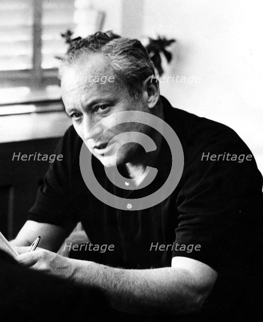 Leon Uris (1924-2003), American writer, 1973. Artist: Unknown