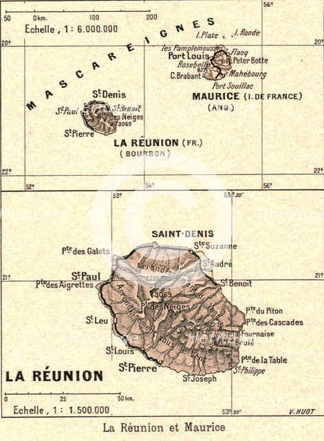 ''La Reunion et Maurice; Iles Africaines de la mer des Indes', 1914. Creator: Unknown.