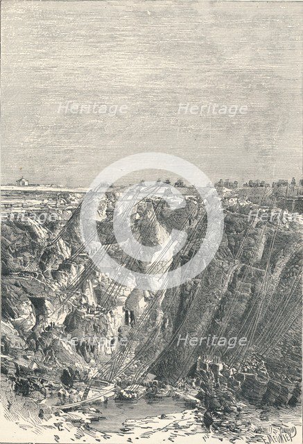 Kimberley: appearance of the diamond mine in 1880, 1896. Artist: Unknown