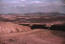 A train bringing copper ore out of the mine, Ducktown, Tenn. , 1939. Creator: Marion Post Wolcott.