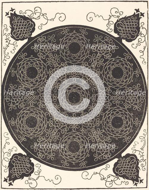 The Fourth Knot (combining seven circular groups of knots with black centers), probably 1506/1507. Creator: Albrecht Durer.