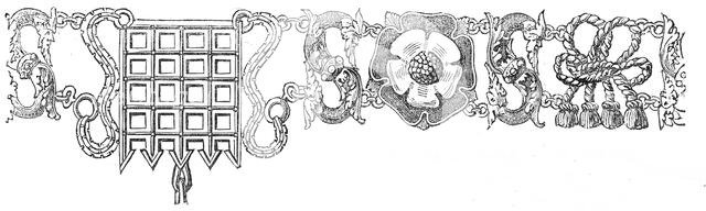 Portion of the Lord Mayor's Collar of Ss., 1844. Creator: Unknown.