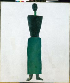 Female figure, 1928-1929. Creator: Malevich, Kasimir Severinovich (1878-1935).