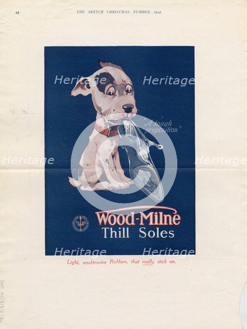 Wood-Milne Thill Rubber Soles, 1924. Artist: Unknown