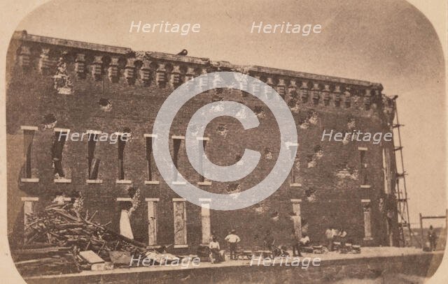 The Evacuation of Fort Sumter, April 1861, April 1861. Creator: Edward Anthony.