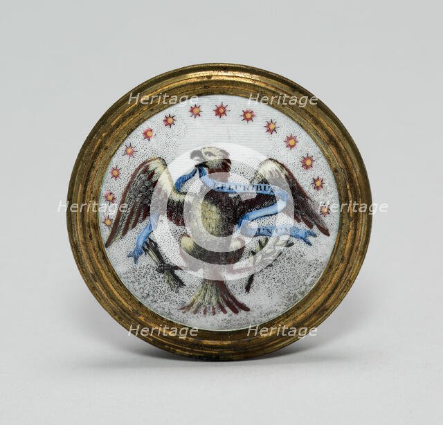 Cloak Pin (Knob or Tieback), England, 1791. Creator: Unknown.