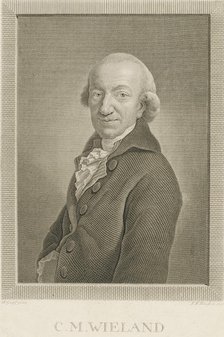 Portrait of the Poet and writer Christoph Martin Wieland (1733-1813), 1797. Creator: Bause, Johann Friedrich (1738-1814).