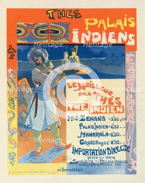 Thés du Palais Indien, c. 1900. Creator: Feure, Georges de  .