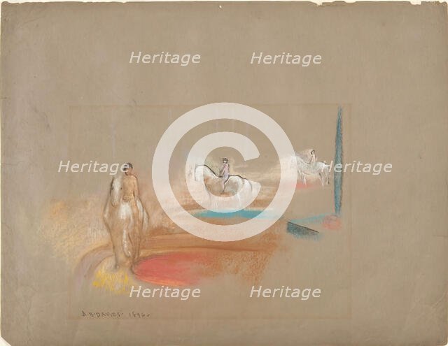 Three Horsemen, 1896. Creator: Arthur Davies.