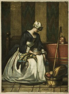 The Tapestry Worker, 1743. Creator: Jacques Fabian Gautier Dagoty.